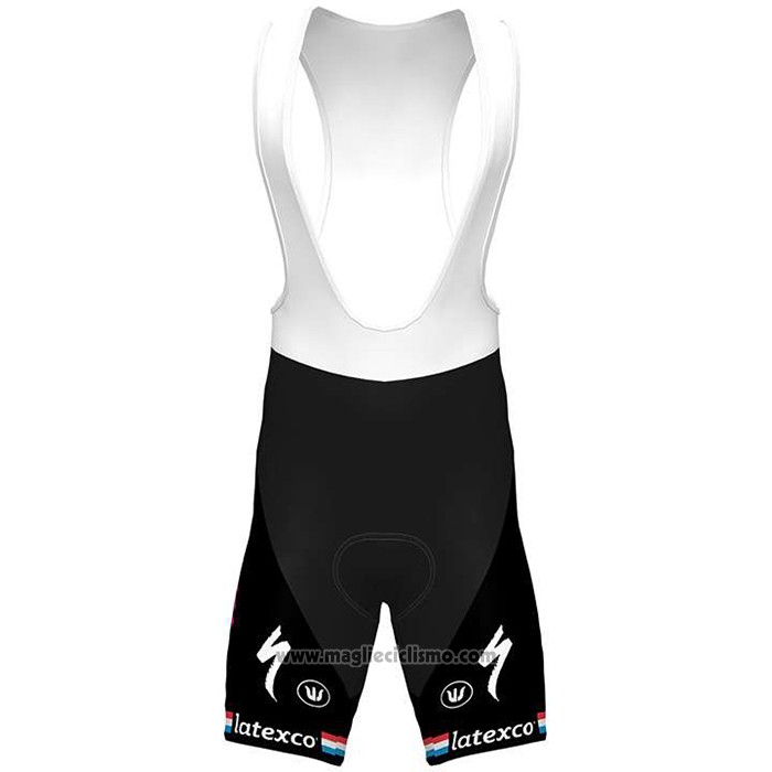 2020 Abbigliamento Ciclismo Deceuninck Quick Step Campione Paesi Bassi Manica Corta e Salopette